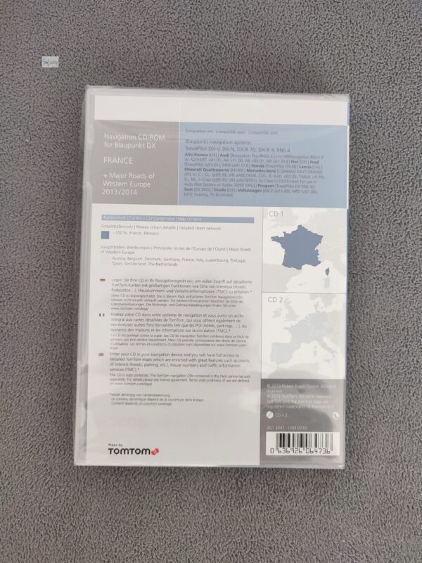 Navigations-CD Blaupunkt Travelpilot DX FRANCE + Major Roads of Western Europe 2013/2014 Final Update – Bild 2