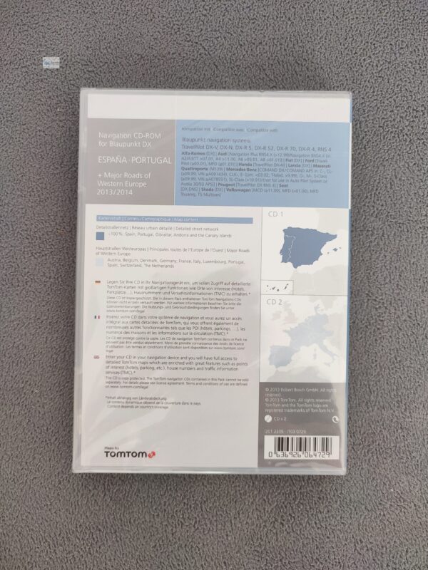 Navigations-CD Blaupunkt Travelpilot DX ESPAÑA SPANIEN PORTUGAL + Major Roads of Western Europe 2013/2014 Final Update – Bild 2