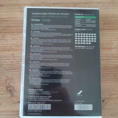 Mercedes-Benz Navigation DVD COMAND APS NTG1 Europa 2015/2016 A2118270001 Version 16.0