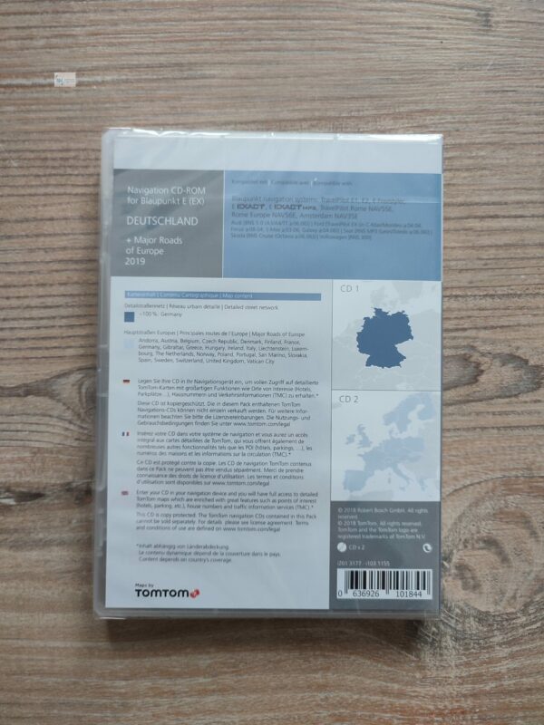 Navigation CD for Blaupunkt TravelPilot E (EX) DEUTSCHLAND + Major Roads of Europe 2019 - Image 3