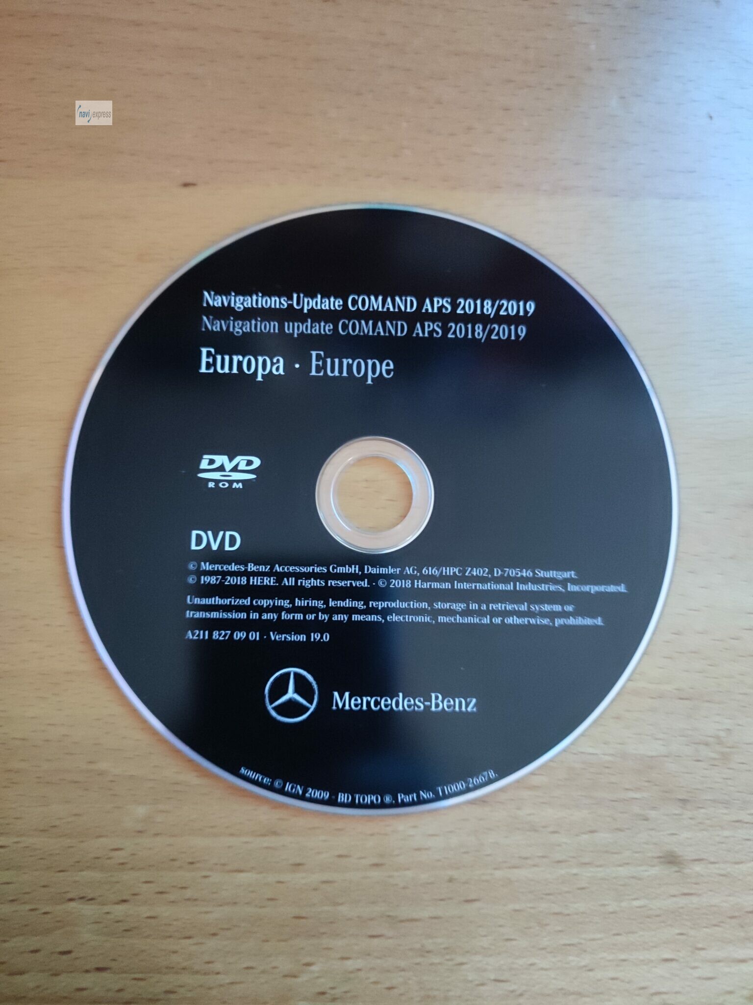 Mercedes Benz Navigations Update Dvd Comand Aps Ntg Europa