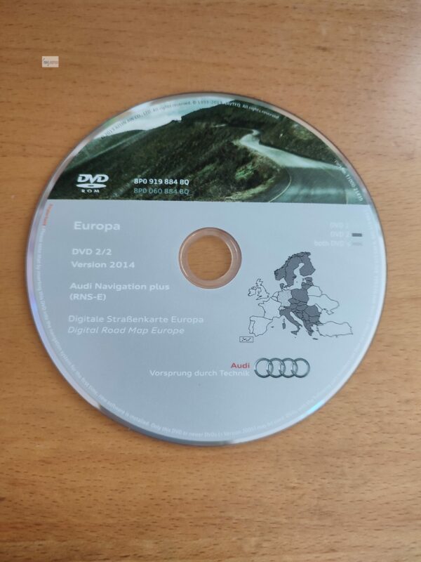 AUDI RNS-E Navigations-Update DVD Deutschland Italien Osteuropa Skandinavien 2014