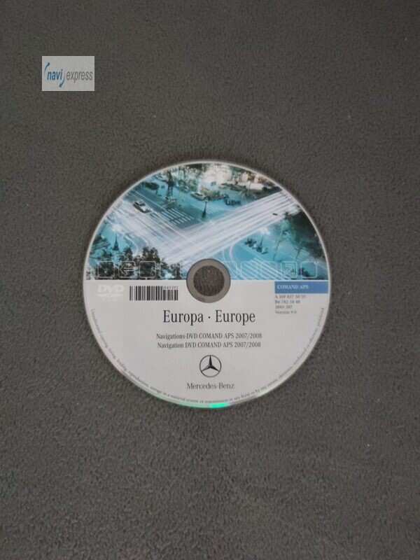 Mercedes-Benz Navigations-DVD COMAND APS NTG2 Europa 2007/2008 Version 9.0