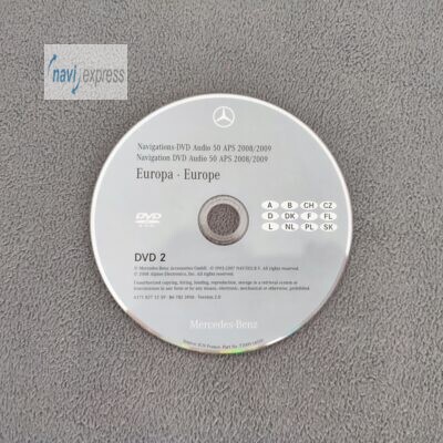 Mercedes-Benz Navigation DVD AUDIO 50 APS NTG 2.5 DVD2 DEUTSCHLAND 2008/2009