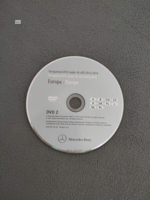 Mercedes-Benz Audio 50 APS NTG2.5 Navigation DVD DEUTSCHLAND 2013/2014