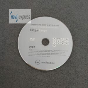 Mercedes-Benz Navigations-DVD Audio 50 APS NTG4-212 DVD3 Deutschland Frankreich Benelux 2014/2015 A2128279159 lachs