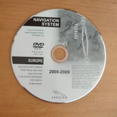 DVD Navigation JAGUAR FRANCE SPAIN GREAT BRITAIN 2008/2009 DENSO XF X250 XK X150