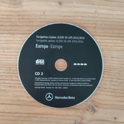 Mercedes-Benz Navigations-CD Audio 50 APS NTG2 DEUTSCHLAND ALPEN 2015/2016 A1698270000 orange