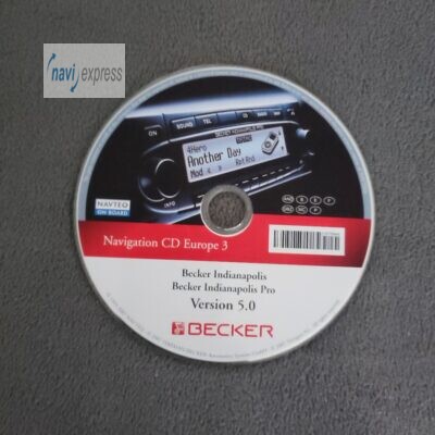 BECKER Navigations-CD Indianapolis (Pro) France Espana Portugal 2007/2008 Version 5.0