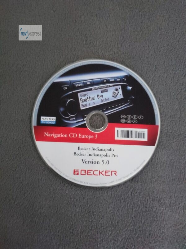 BECKER Navigations-CD Indianapolis (Pro) France Espana Portugal 2007/2008 Version 5.0