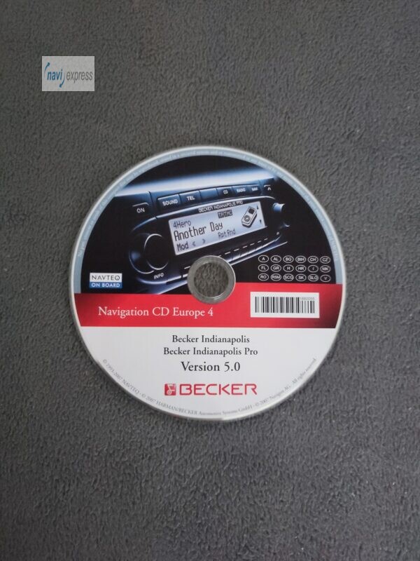 BECKER Navigations-CD Indianapolis (Pro) Italia Alpen Osteuropa 2007/2008 Version 5.0