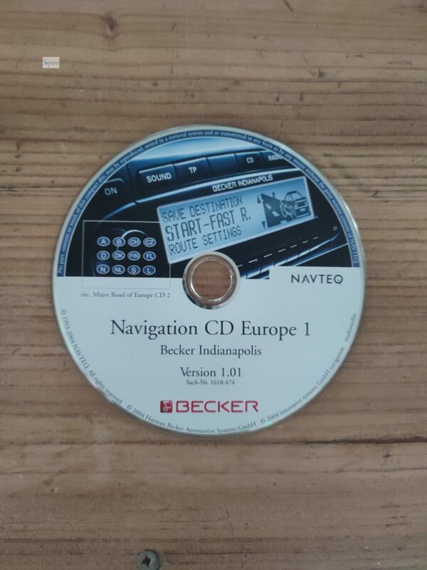 BECKER Navigations-CD Indianapolis (Pro) Deutschland Alpen BeNeLux 2004 Version 1.01