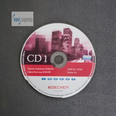 BECKER Navigations-CD Traffic Pro / DTM CD1 Skandinavien Great Britain Ireland 2005 Version 9.0