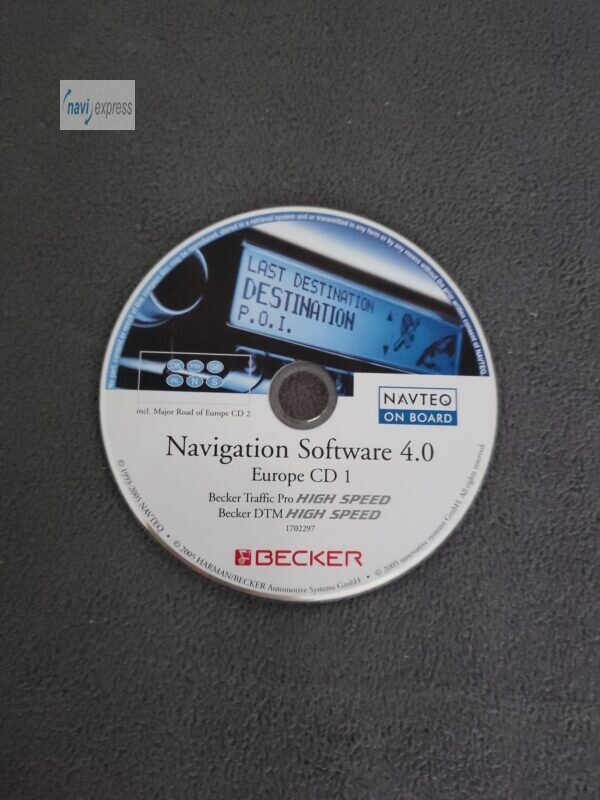 BECKER Navigations-CD Traffic Pro / DTM HIGHSPEED Skandinavien Great Britain Ireland 2005 Version 4.0