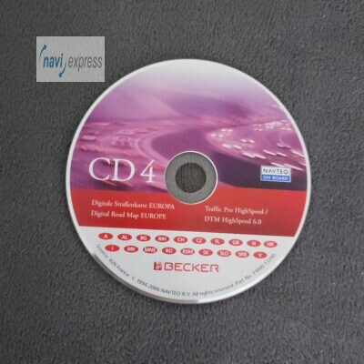 BECKER Navigations-CD Traffic Pro / DTM HIGHSPEED Italia Alpen Osteuropa 2006/2007 Version 6.0