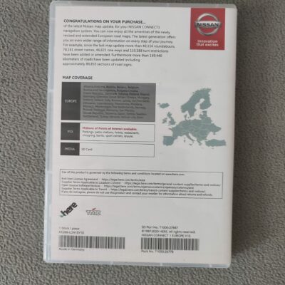 SD Karte Navigation Nissan Connect 1 Europa 2019/2020 V10 KE288-LCN1EV10