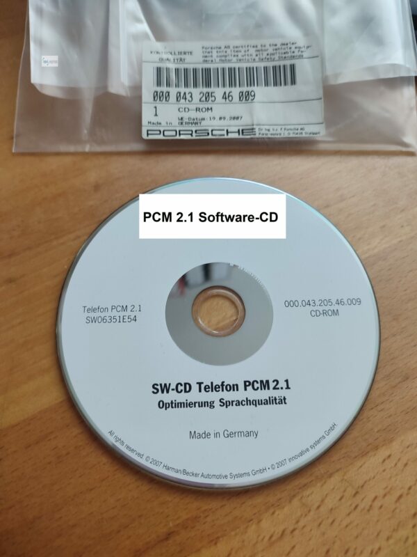 Porsche PCM 2.1 SW-CD Telefon Optimierung Sprachqualität SW06351E54 000.043.205.46.009