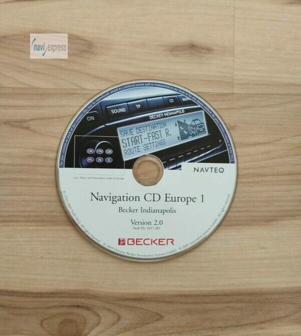 BECKER Navigations-CD Indianapolis (Pro) Great Britain Skandinavien 2005 Version 2.0