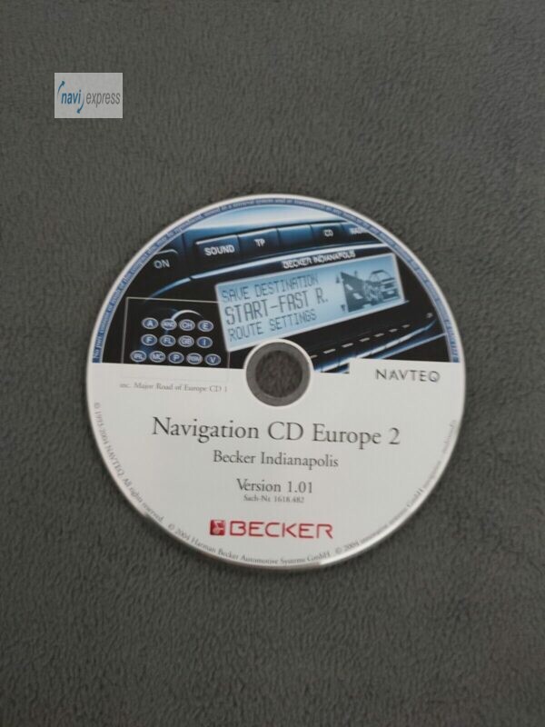 BECKER Navigations-CD Indianapolis (Pro) France Italia Espana Österreich Schweiz 2004 Version 1.01