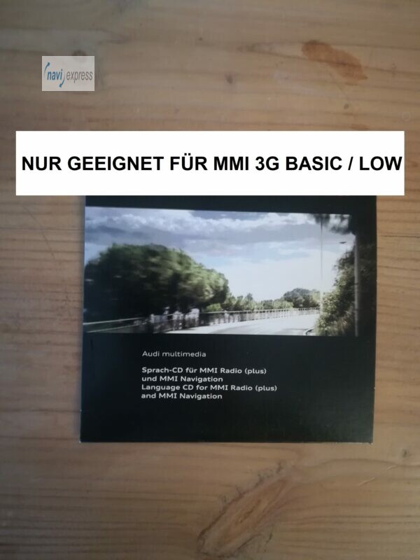 Original Audi Sprach-CD Language CD für MMI 3G Basic / Low 4G0919884E