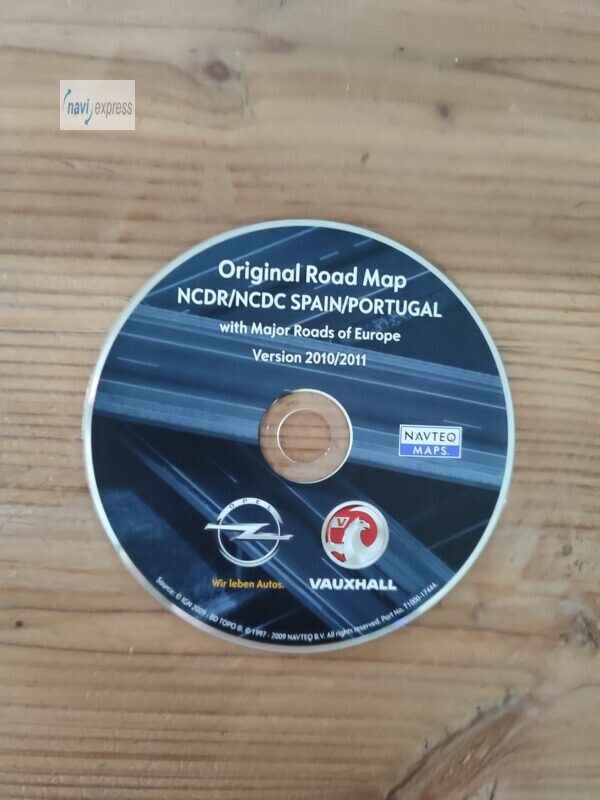 OPEL NCDR NCDC Navigations-CD Spanien & Portugal 2010/2011 Final Update