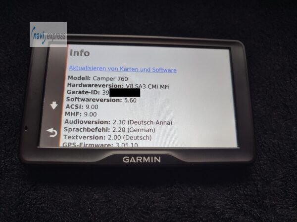 Garmin CAMPER 760 LM Wohnmobil Navi 7 Zoll Europa Maps & Traffic – Bild 4