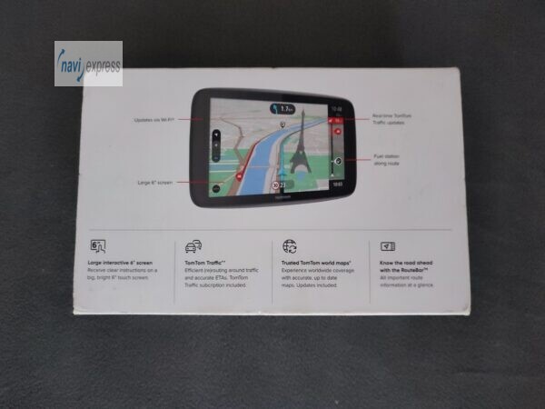 TomTom GO NAVIGATOR 6 Zoll Navigationsgerät Lifetime Europa & Welt Maps & Traffic & WiFi WLAN – Bild 2