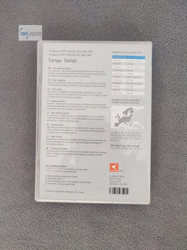 Mercedes-Benz Navigation DVD COMAND APS NTG2 Europa 2008/2009 Version 10.0 – Bild 3