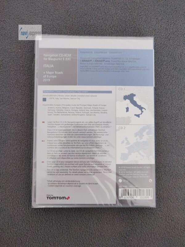 Navigation CD Blaupunkt TravelPilot E (EX) Italien + Major Roads of Europe 2019 – Bild 2