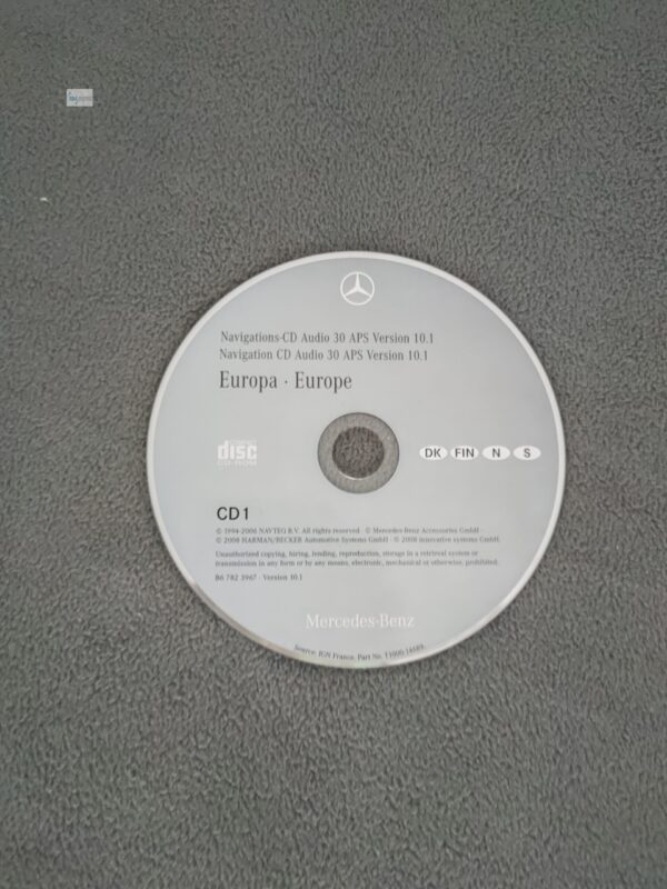 Mercedes-Benz Navigations-CD AUDIO 30 APS Skandinavien 2008/2009 Version 10.1