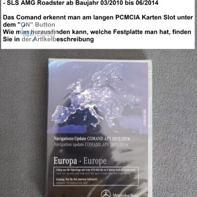 Mercedes-Benz Navigation DVD COMAND APS NTG4-204 Europa 2015/2016 für GLK C-Klasse violett