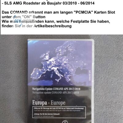 Mercedes-Benz Navigation DVD COMAND APS NTG4-204 Europa 2017/2018 für GLK C-Klasse violett (NEUWERTIG)