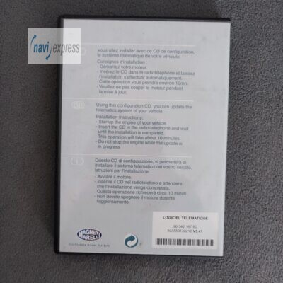 RT3 Software und Sprachen CD 380 SW V5.41 Citroen Peugeot RT3