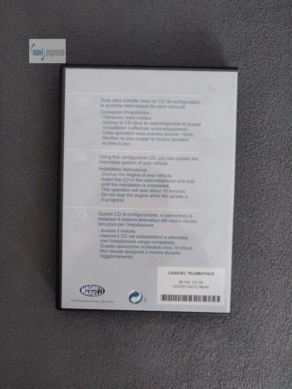 RT3 Software und Sprachen CD 380 SW V5.41 Citroen Peugeot RT3 – Bild 2