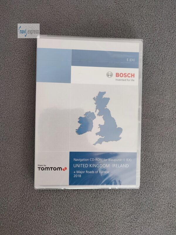 Navigation CD Blaupunkt TravelPilot E (EX) United Kingdom Ireland + Major Roads of Europe 2018