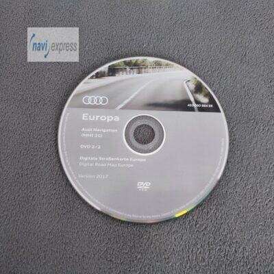 Audi MMI 2G Navigation DVD Deutschland Osteuropa Skandinavien 2017